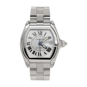 Cartier Roadster 37mm Roman Dial Watch Stainless Steel 2510