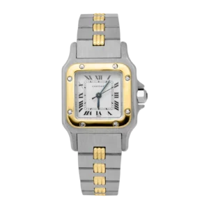 Cartier Santos Carrée 24mm 18K Yellow Gold & Steel Watch 0902