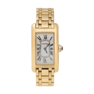Cartier Tank Américaine Medium 18K Yellow Gold Watch 1710