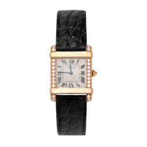 Cartier Tank Chinoise 2686 Factory Diamond Bezel 18K Rose Gold Watch