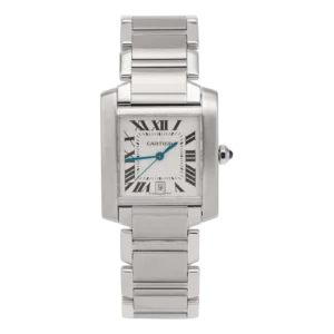 Cartier Tank Française 28mm Large Watch Stainless Steel 2302