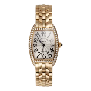 Franck Muller Cintrée Curvex Factory Diamond 25mm Watch 18K Yellow Gold