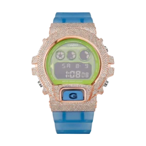 G-Shock DW-6900LS-2 Green Dial Rose Diamond Watch | 4.60ct