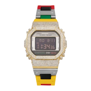 G-Shock DW5610MT-1 Black Dial Yellow Diamond Watch | 3.90ct