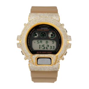 G-Shock DW6900TU-1A5 Black Dial Yellow Diamond Watch | 4.60ct