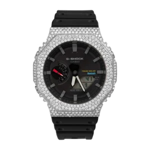 G-Shock GAB2100-1A Black Dial White Diamond Watch | 7.90ct