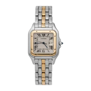 Panthere de Cartier Jumbo One-Row Watch 18K Gold & Steel 187957