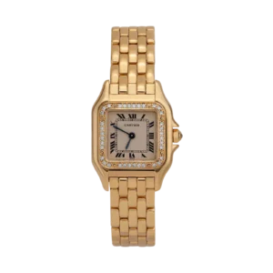 Panthere de Cartier Small Diamond Bezel Watch 18K Yellow Gold