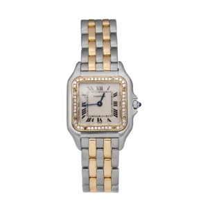 Panthere de Cartier Small Two-Row Watch 18K Gold & Stainless Steel 1120