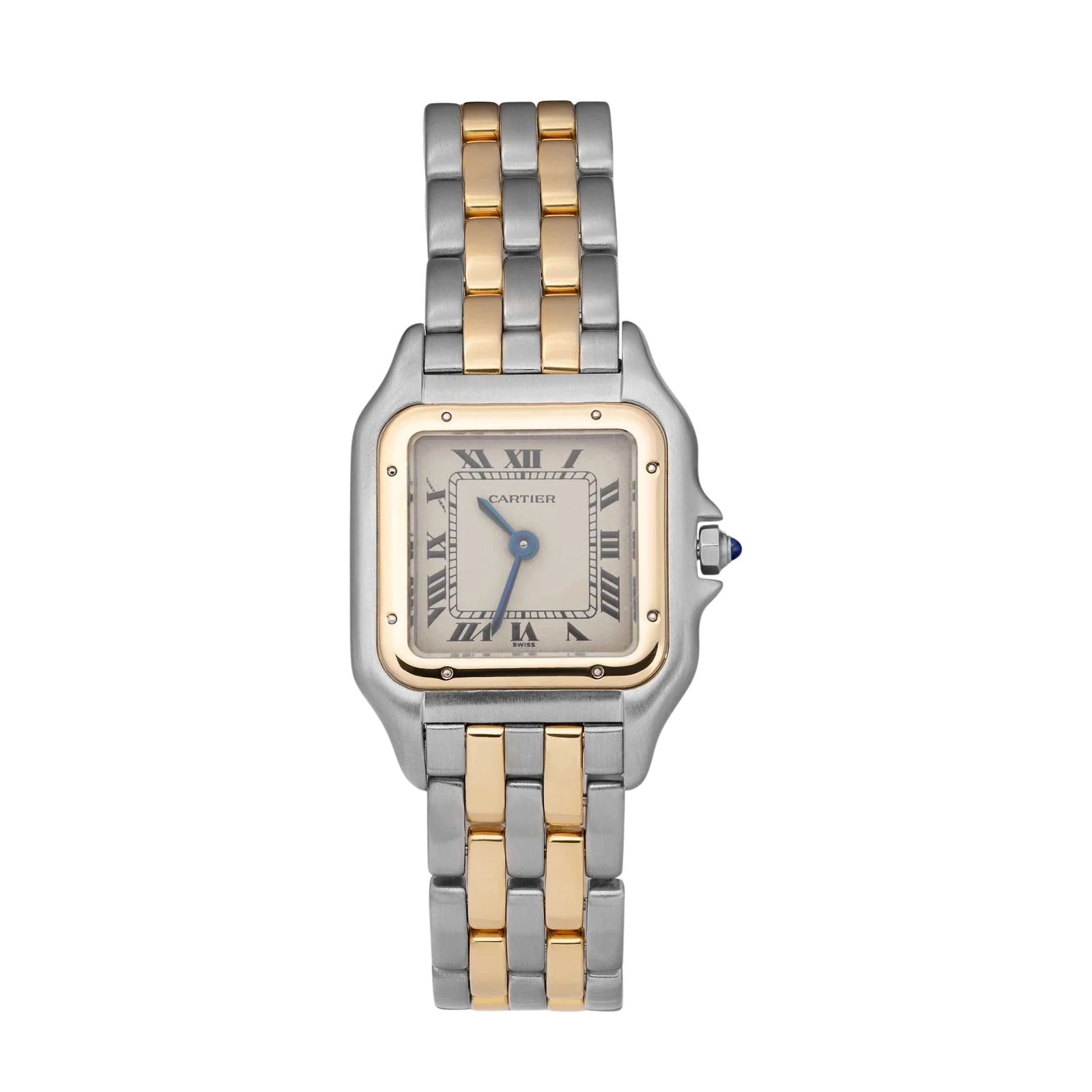 Panthere de Cartier Small Two-Row Watch 18K Gold & Steel
