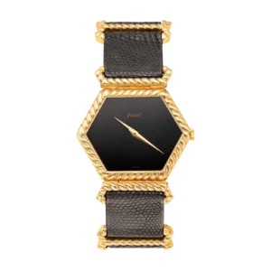 Piaget 9559 D Hexagonal Vintage Watch 18K Yellow Gold