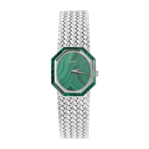 Piaget Vintage 9341 P5 18K White Gold Watch Malachite Dial