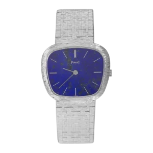 Piaget Vintage 9465 A6 18K White Gold Watch Lapis Lazuli Dial