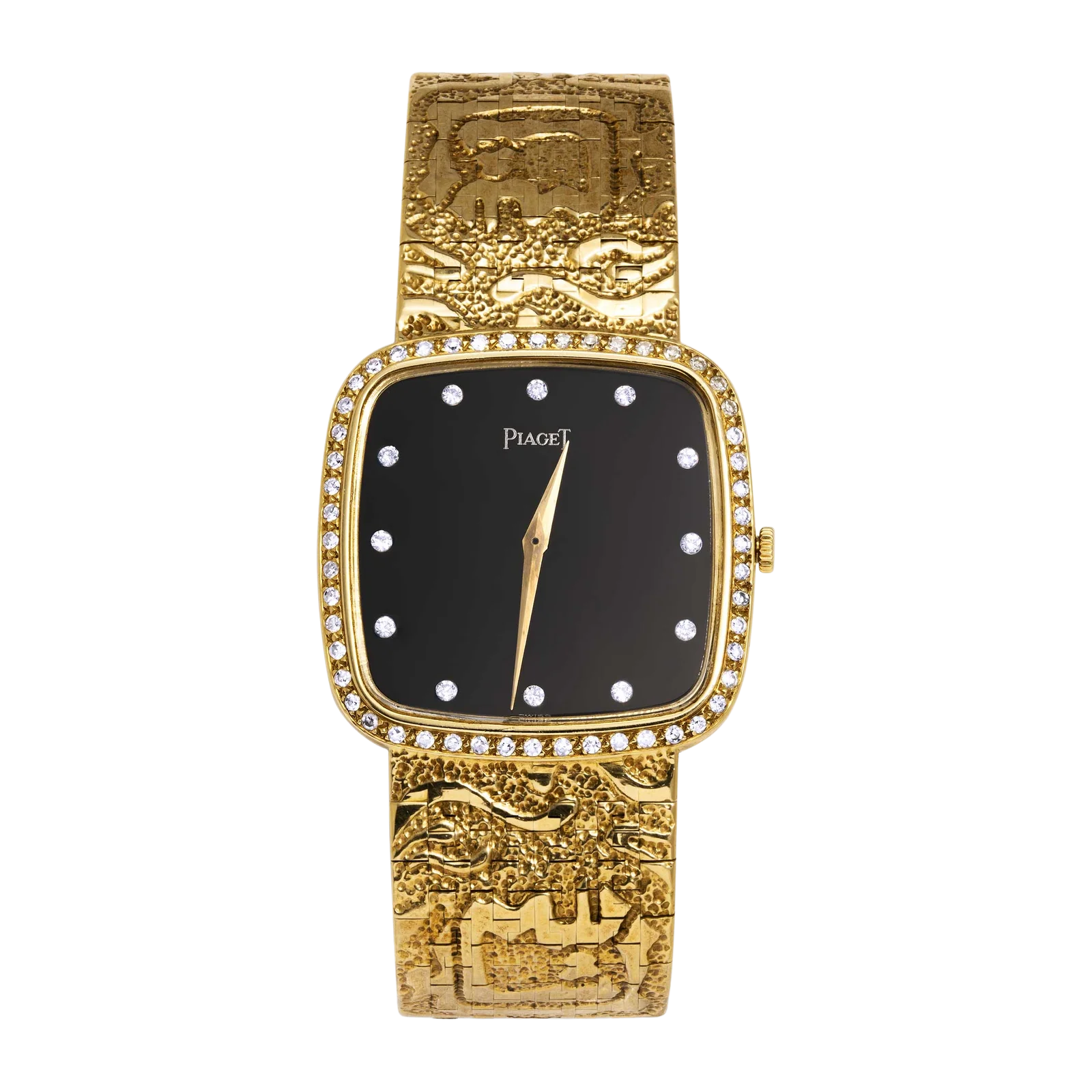 Piaget Vintage 9775 30mm Diamond Watch "Masha Allah" Engraved Bracelet
