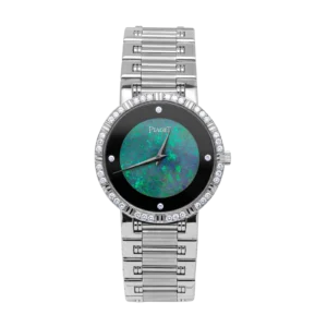 Piaget Vintage Dancer 94024 K 81 18K Gold Diamond Watch Opal & Onyx Dial