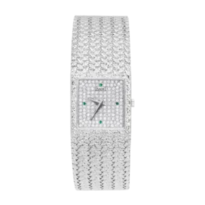 Piaget Vintage Emperador 9131 D2 Diamond Dial Watch 18K Gold