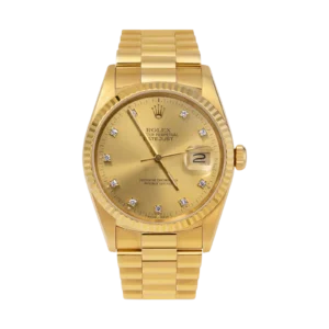 Presidential Rolex Datejust 16018 Fluted Bezel Watch 36mm Champagne Dial