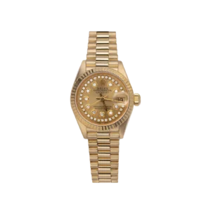 Presidential Rolex Datejust 6917 Fluted Bezel Watch 26mm Diamond Champagne Dial