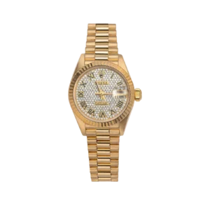 Presidential Rolex Datejust 69178 18K Yellow Gold Watch 26mm Roman Diamond Dial | 0.90ct
