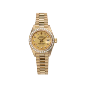 Presidential Rolex Datejust 69178 Diamond Bezel Watch 26mm Champagne Dial | 1.25ct