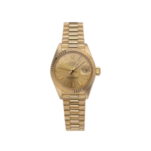Presidential Rolex Datejust 69178 Fluted Bezel Watch 26mm Champagne Index Dial
