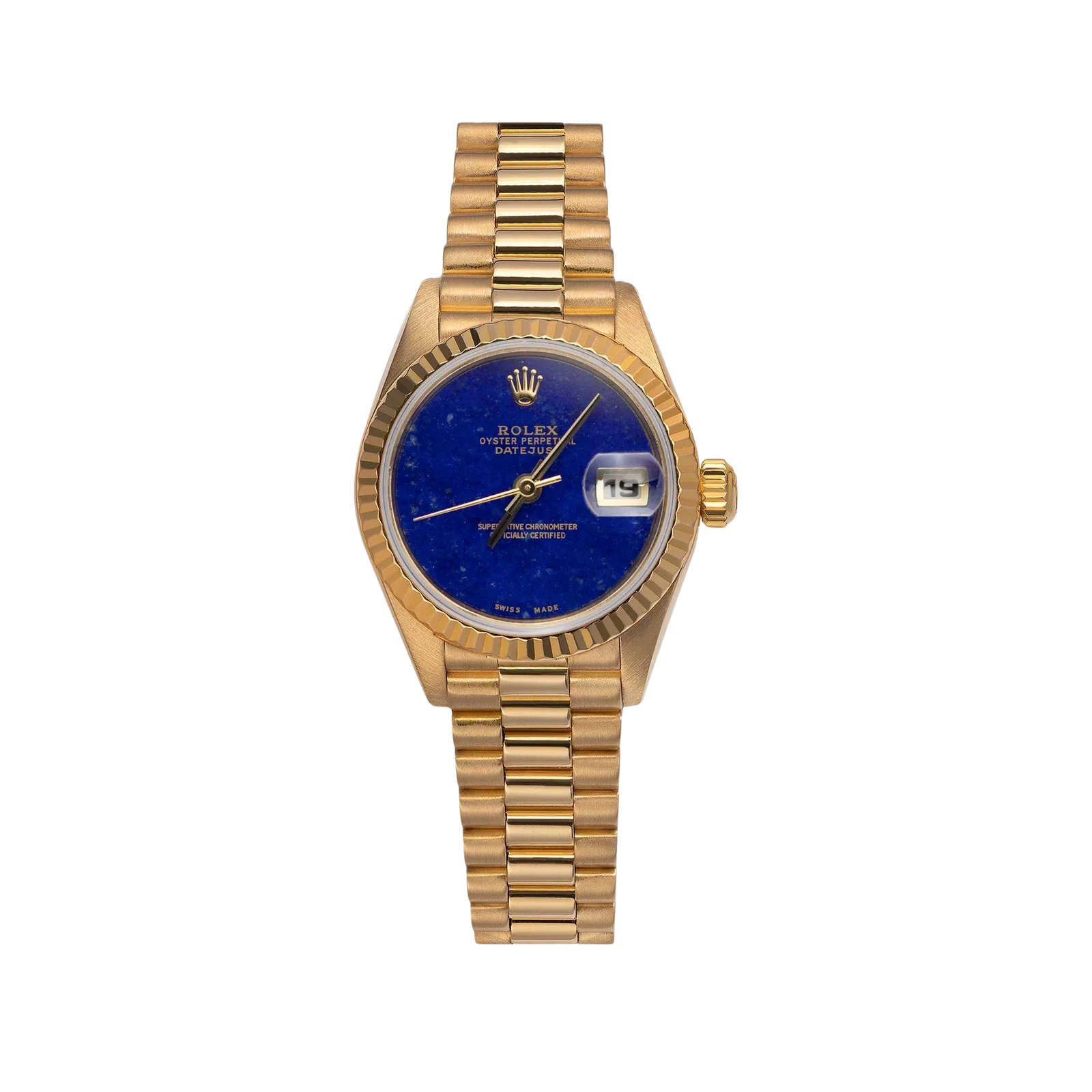 Presidential Rolex Datejust 69178 Fluted Bezel Watch 26mm Lapis Dial