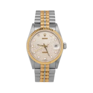 Presidential Rolex Datejust Tridor 68279 Fluted Bezel Watch 31mm Ivory Computer Dial