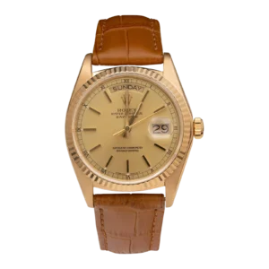 Presidential Rolex Day-Date 18038 36mm Watch Champagne Dial 18K Yellow Gold