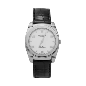 Rolex Cellini 5330 Watch 36mm White Dial 18K White Gold