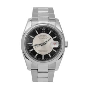 Rolex Datejust 116200 Smooth Bezel Watch 36mm "Tuxedo" Black & White Dial