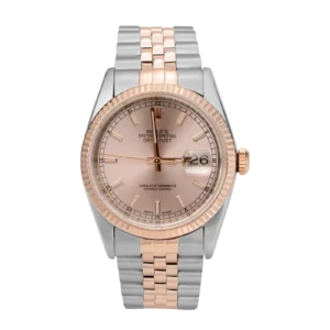 Rolex Datejust 116231 Fluted Bezel Watch 36mm Pink Salmon Dial