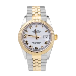 Rolex Datejust 116233 Fluted Bezel Watch 36mm White Dial