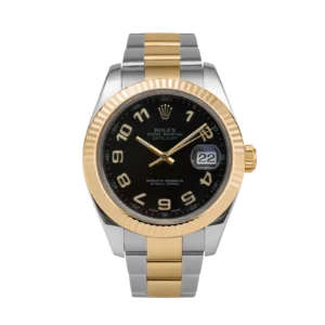 Rolex Datejust 116333 Fluted Bezel Watch 41mm Black Dial