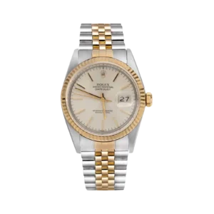 Rolex Datejust 16013 Fluted Bezel Watch 36mm Index Ivory Dial