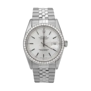 Rolex Datejust 16014 Diamond Bezel Watch 36mm White Index Dial | 1.00ct