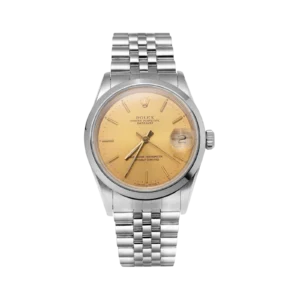Rolex Datejust 16030 Smooth Bezel Watch 36mm Champagne Dial