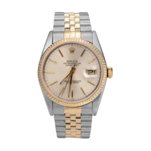 Rolex Datejust 16233 Fluted Bezel Watch 36mm Index Ivory Dial
