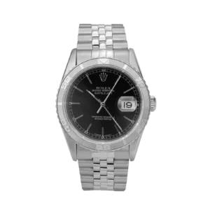 Rolex Datejust 16264 Turn-O-Graph Bezel Watch 36mm Black Dial