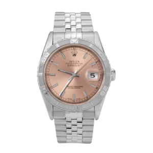 Rolex Datejust 16264 Turn-O-Graph Bezel Watch 36mm Salmon Dial