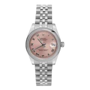 Rolex Datejust 178240 Smooth Bezel Watch 31mm Salmon Roman Dial