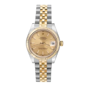 Rolex Datejust 178273 Fluted Bezel Watch 31mm Champagne Index Dial