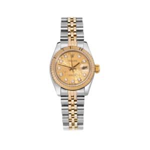 Rolex Datejust 179173 Fluted Bezel Watch 26mm Anniversary Diamond Dial