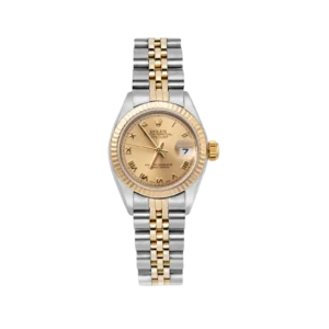 Rolex Datejust 179173 Fluted Bezel Watch 26mm Roman Champagne Dial