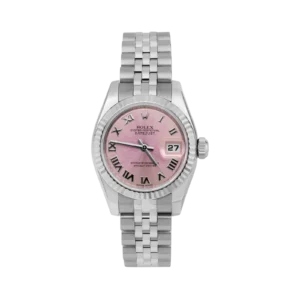 Rolex Datejust 179174 Fluted Bezel Watch 26mm Pink Roman Dial