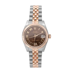 Rolex Datejust 278271 Fluted Bezel Watch 31mm Chocolate Dial Oystersteel & Everose Gold