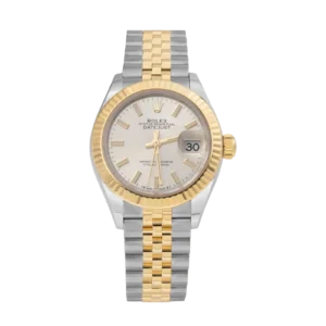 Rolex Datejust 279173 Fluted Bezel Watch 28mm Silver Index Dial