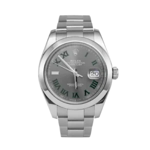 Rolex Datejust 41mm 126300 Watch Wimbledon Gray Green Dial