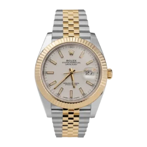 Rolex Datejust 41mm 126333 Fluted Bezel Watch White Index Dial
