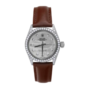 Rolex Datejust 6824 Diamond Bezel Watch 31mm Mother of Pearl Dial