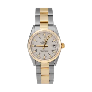 Rolex Datejust 6824 Smooth Bezel Watch 31mm White Roman Dial